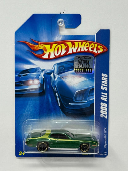 Hot Wheels 2008 All Stars Plymouth GTX 1:64 Diecast Factory Sealed