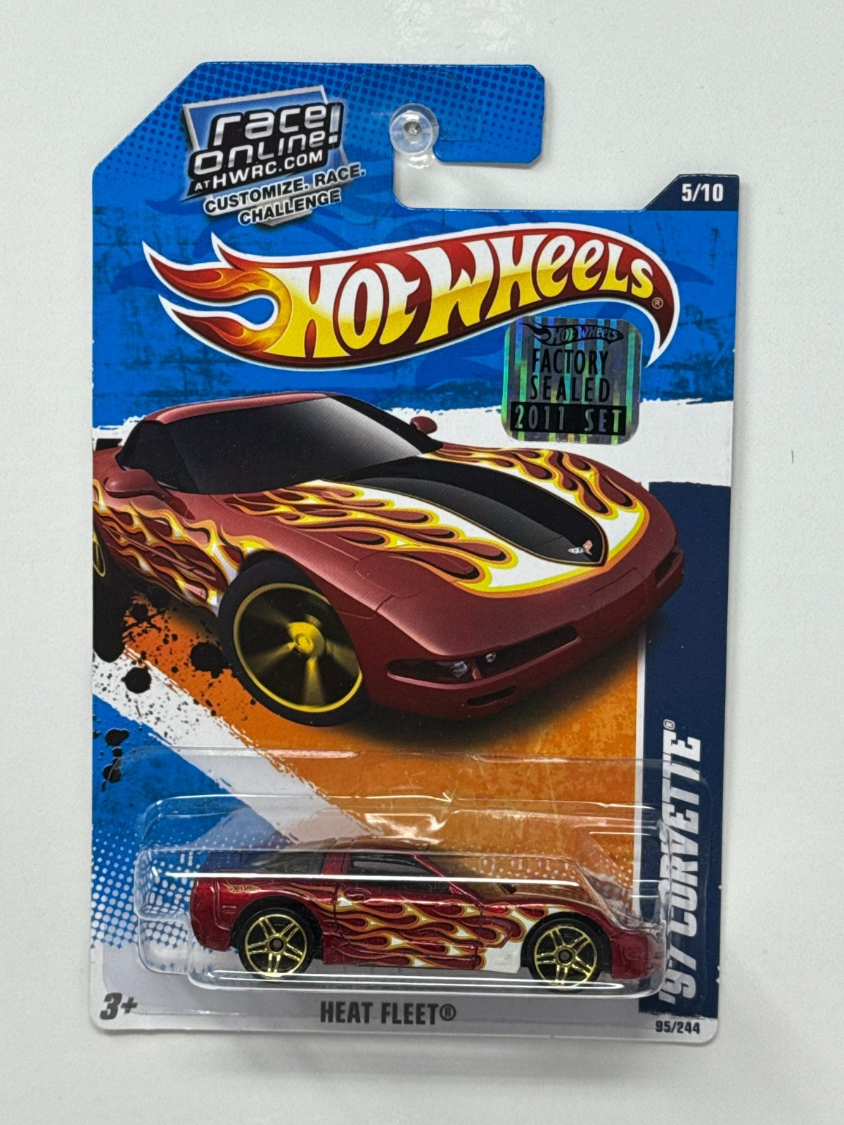 Hot Wheels Heat Fleet 1997 Chevy Corvette 1:64 Diecast Factory Sealed