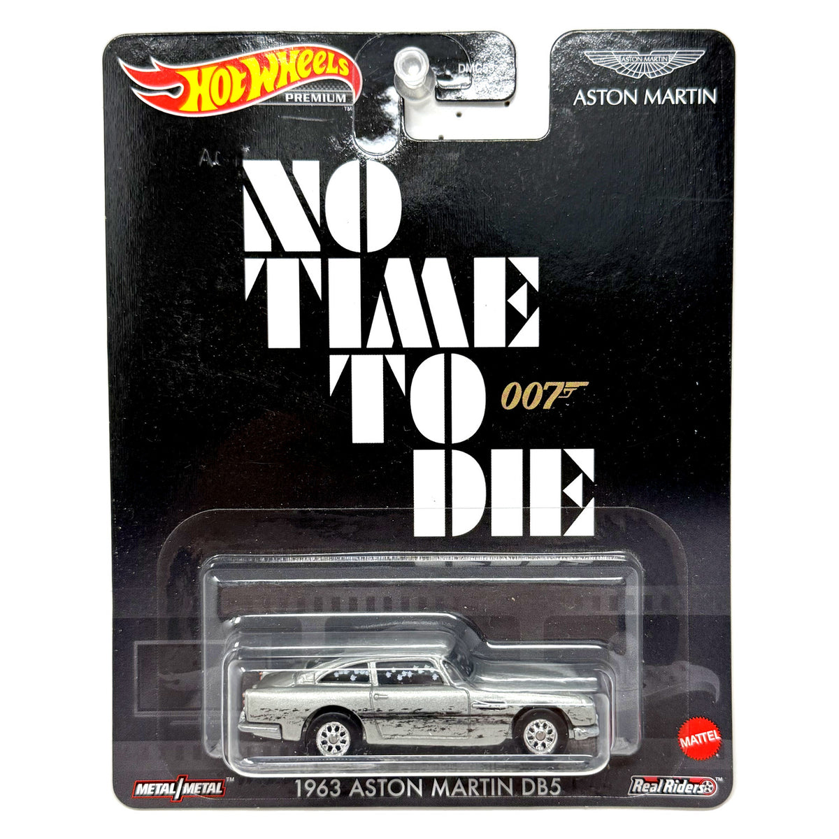 Hot Wheels Premium 007 James Bond 1963 Aston Martin DB5 1:64 Diecast Real Riders