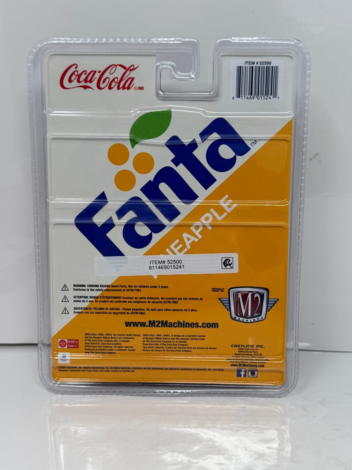 M2 Machines Fanta Pineapple 1960 Volkswagen Delivery Van 1:64 Diecast