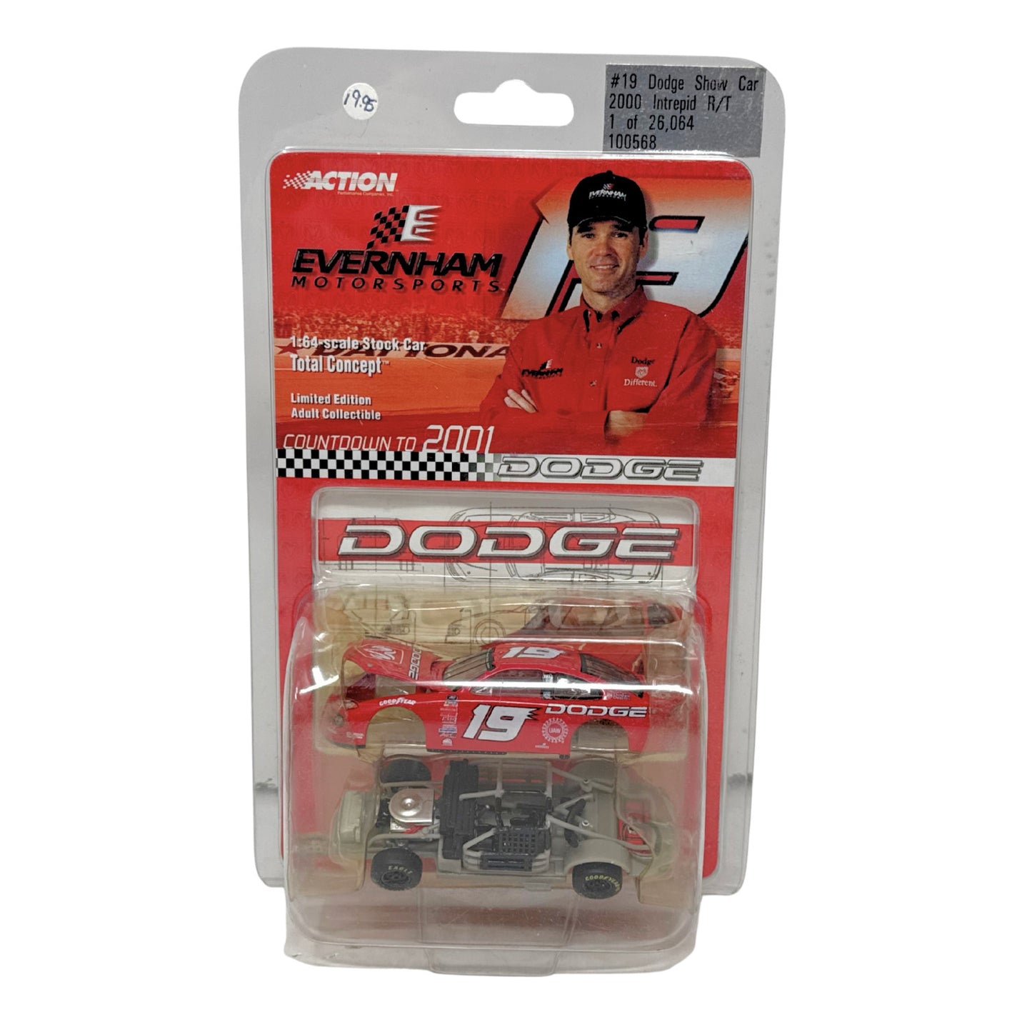 Action Nascar #19 Evernham Motorsports Dodge Show Car Intrepid R/T 1:64 Diecast