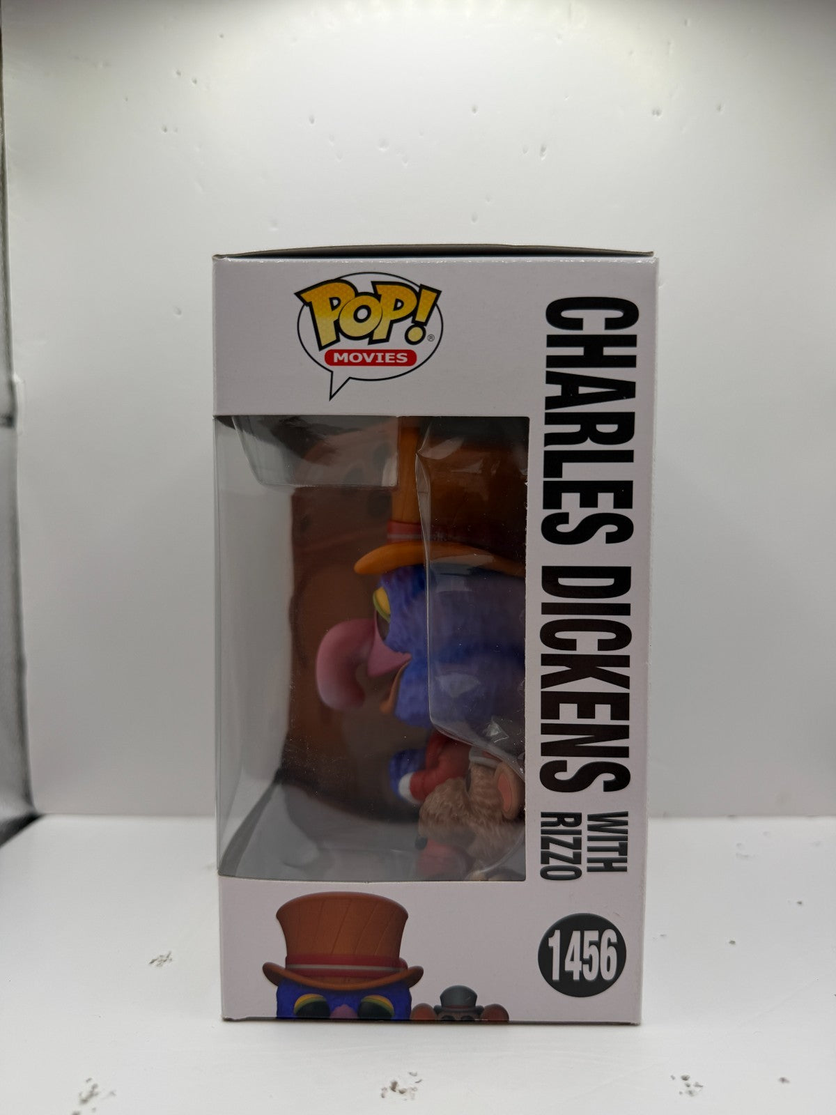 Funko Pop! Movies Muppet Christmas Carol #1456 Charles Dickens w/ Rizzo Figure