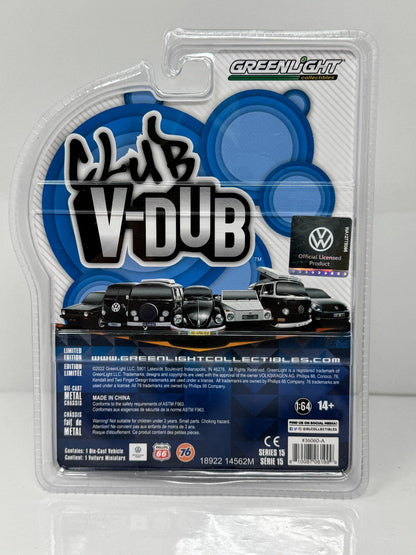 Greenlight Club V-Dub 1964 Volkswagen Type 2 Panel Van USA Flag 1:64 Diecast
