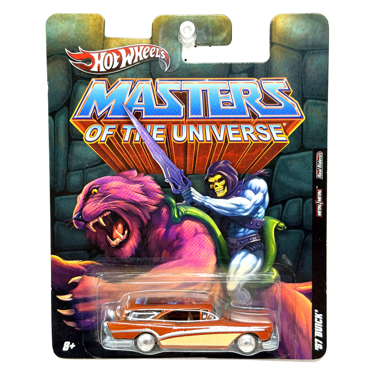 Hot Wheels Masters of the Universe 1957 Buick Skeletor 1:64 Diecast Real Riders