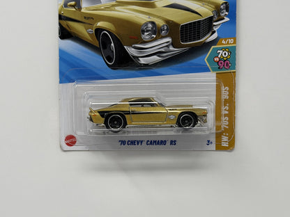 Hot Wheels HW '70s vs. '90s 1970 Chevrolet Camaro RS 1:64 Diecast Gold