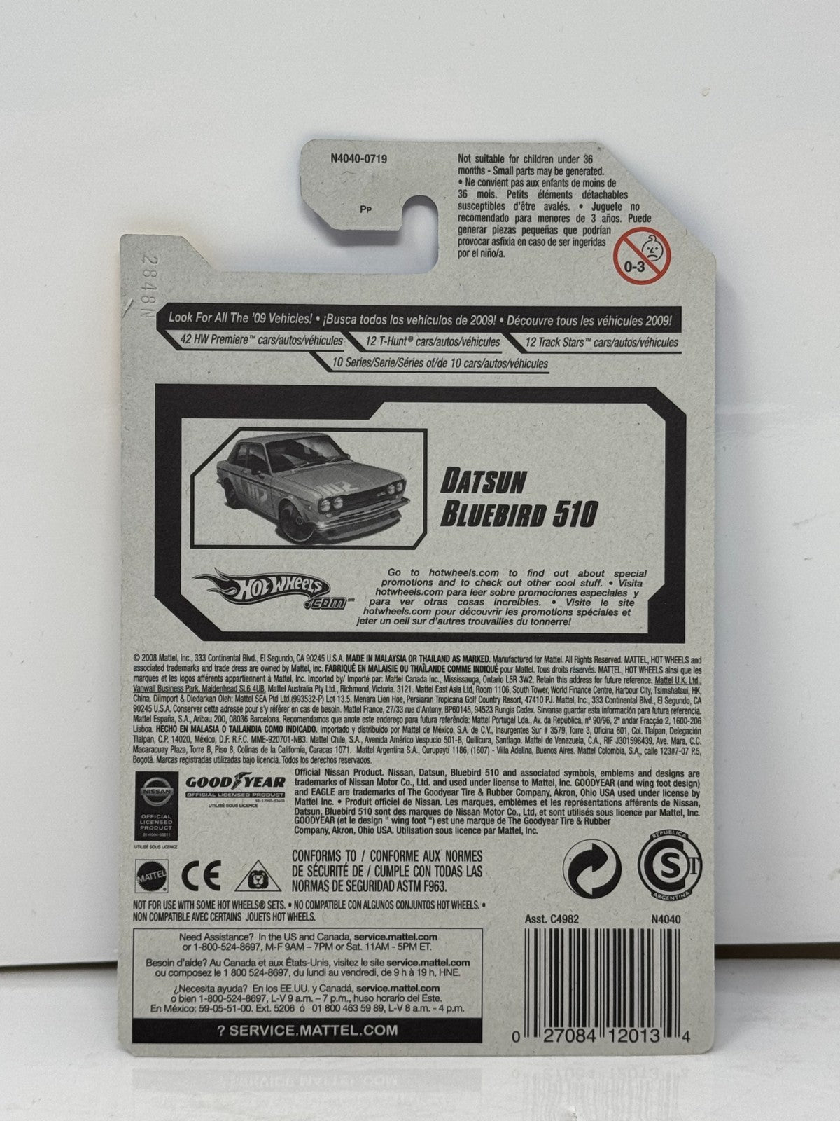 Hot Wheels '09 HW Premiere Datsun Bluebird 510 JDM 1:64 Diecast