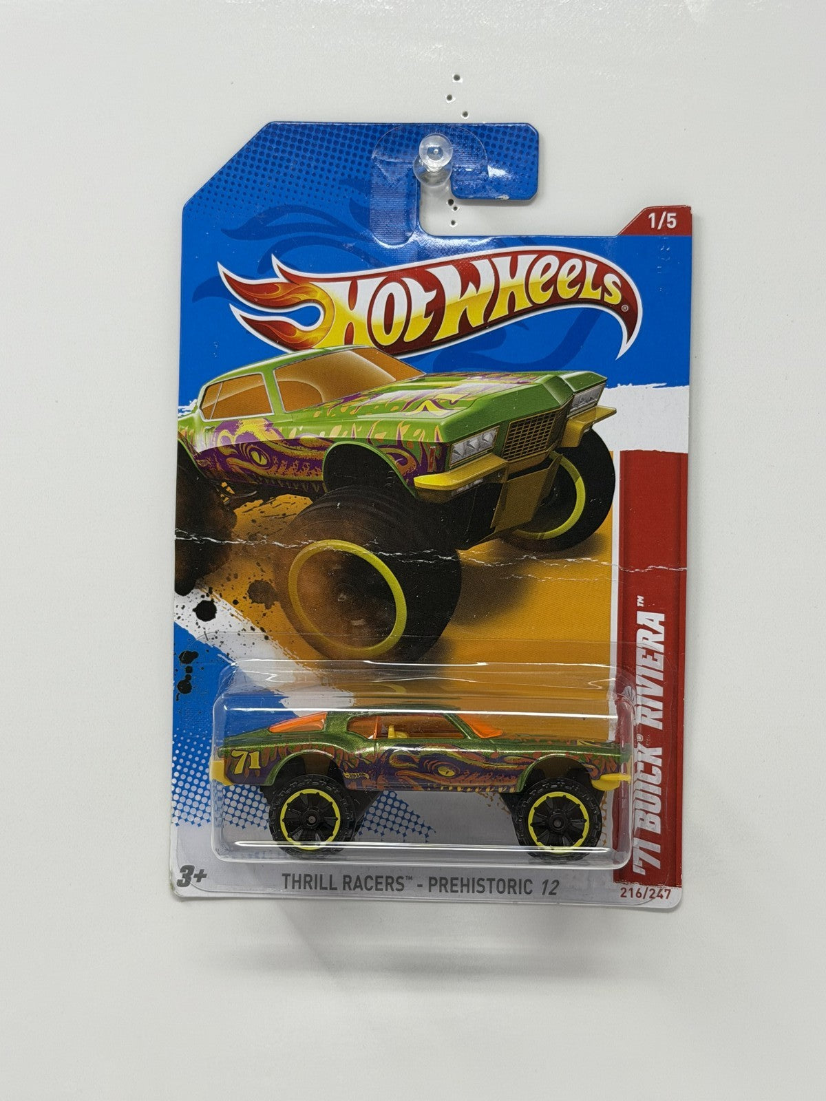 Hot Wheels Thrill Racers Prehistoric 1971 Buick Riviera 1:64 Diecast