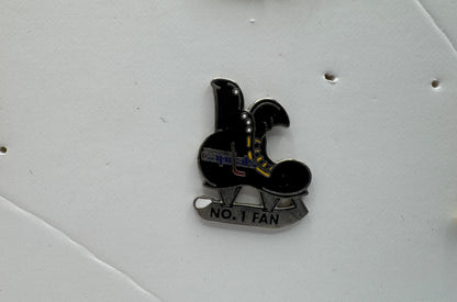 Washington Capitals No. 1 Fan Hockey Skate NHL Hockey Lapel Pin