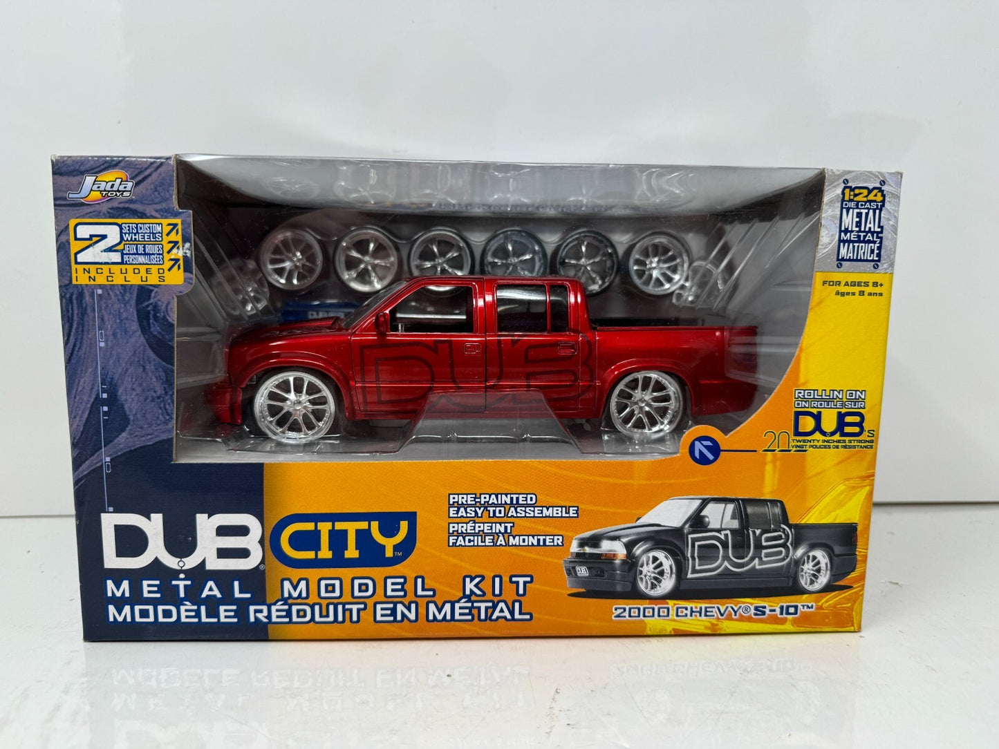 Jada Dub City 2000 Chevy S-10 Metal Model Kit 1:24 Diecast