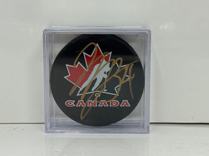 Jake Allen Team Canada Signed NHL Autograph Puck Gold Auto