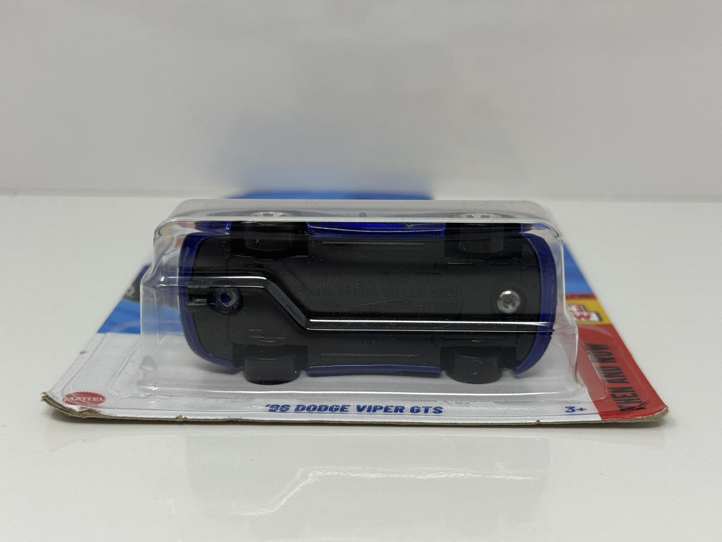 Hot Wheels Then and Now 1996 Dodge Viper GTS 1:64 Diecast Blue