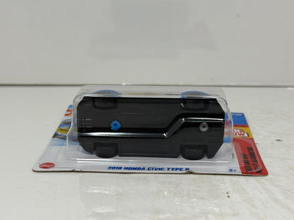 Hot Wheels Then and Now 2018 Honda Civic Type R 1:64 Diecast Blue Short Card
