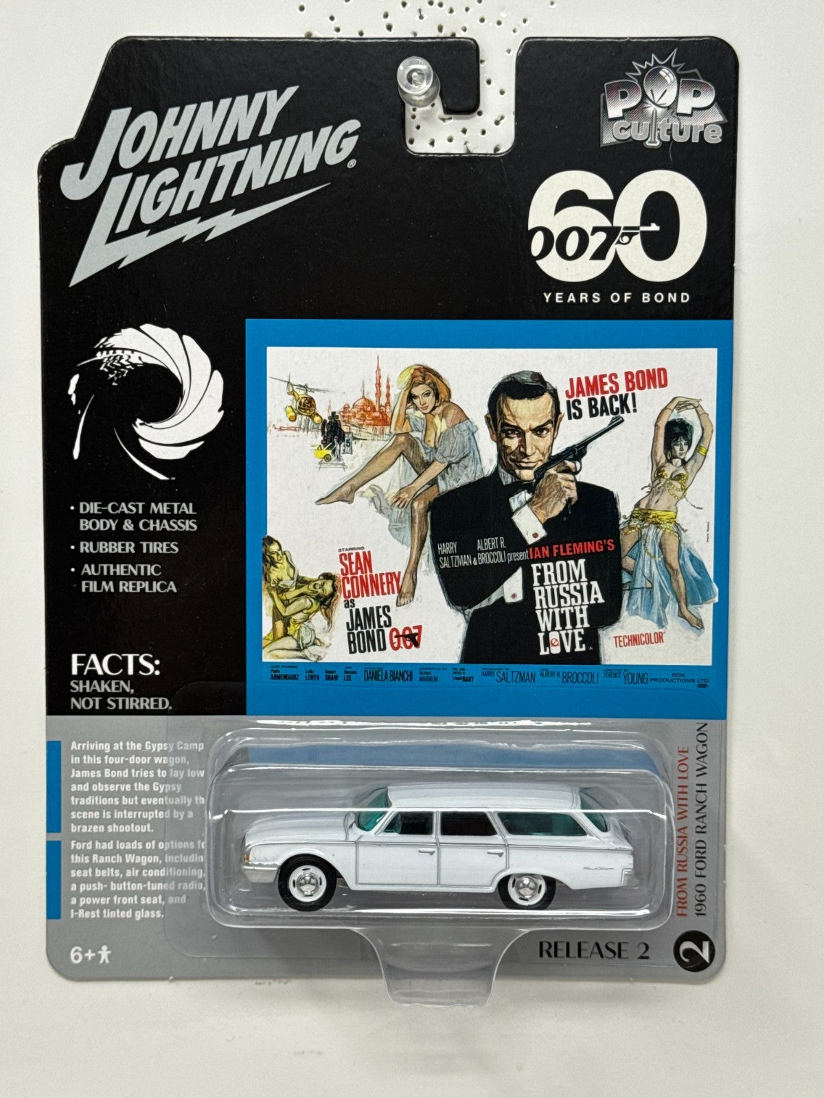 Johnny Lightning 007 James Bond 1960 Ford Ranch Wagon 1:64 Diecast
