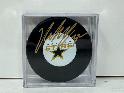 Kari Lehtonen Dallas Stars Signed NHL Autograph Puck Gold Auto