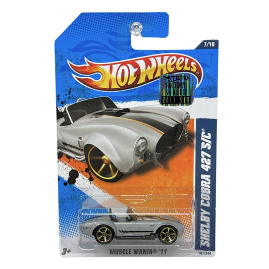 Hot Wheels Muscle Mania 2011 Shelby Cobra 427 SC 1:64 Diecast Factory Sealed