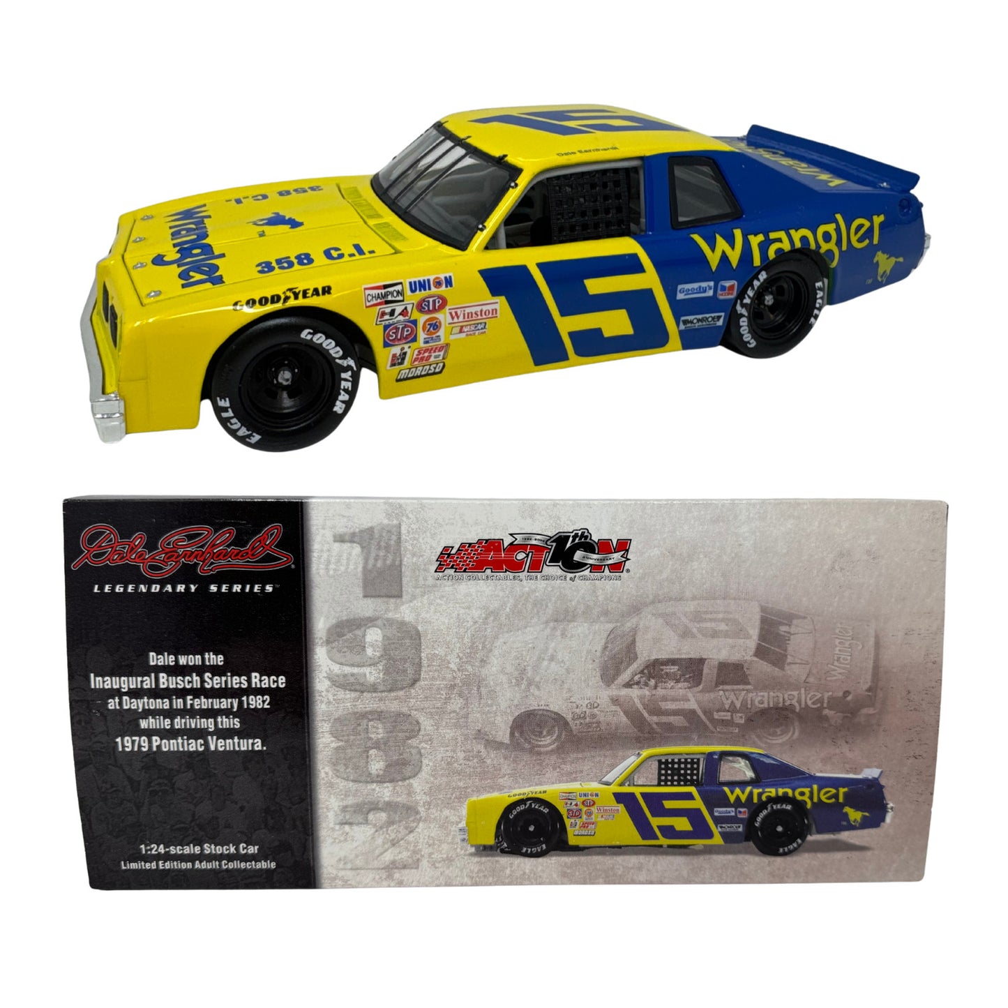Action Nascar Legendary #15 Dale Earnhardt Wrangler 1979 Ventura 1:24 Diecast