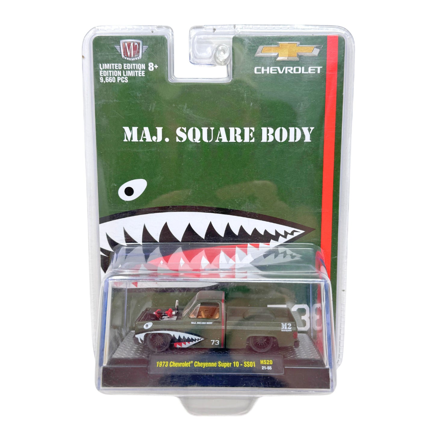 M2 Machines Maj. Square Body 1973 Chevrolet Cheyenne Super 10 1:64 Diecast