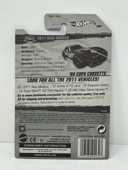 Hot Wheels New Models 1969 Chevy COPO Corvette 1:64 Diecast Factory Sealed