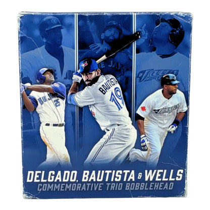 BDA Sports MLB Toronto Blue Jays Delgado, Bautista & Wells Trio Bobbleheads