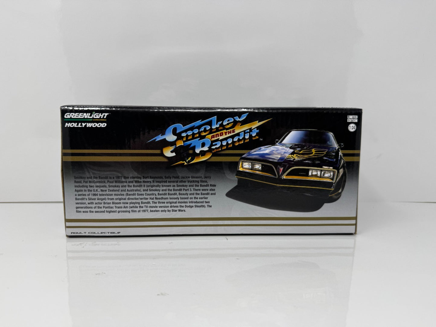 Greenlight Hollywood Smokey and the Bandit 1977 Pontiac Trans Am 1:24 Diecast