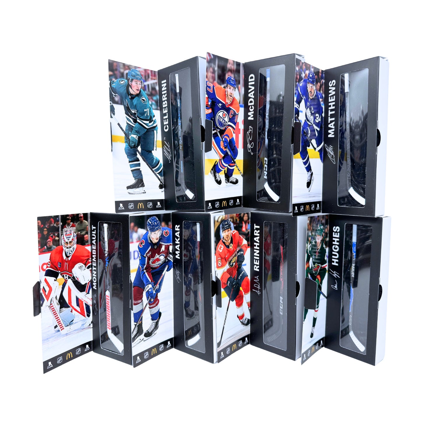 McDonald's NHL Collectible Mini Hockey Sticks Full Set (7)
