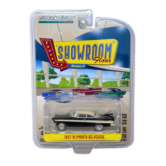 Greenlight 1957 Plymouth Belvedere Showroom Floor Series 6 1:64 Diecast