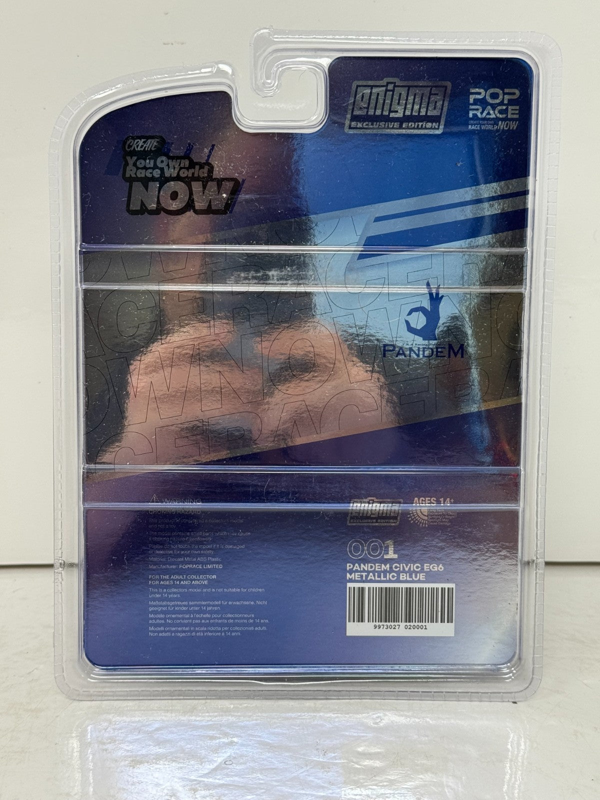 Pop Race Honda Civic EG6 Pandem Metallic Blue Enigma Exclusive 1:64 Diecast