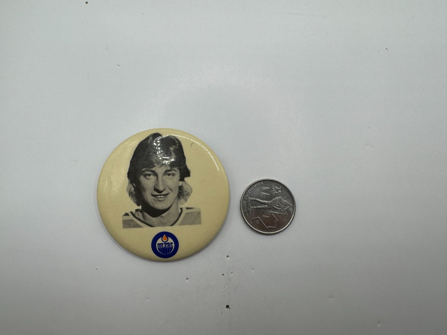 Wayne Gretzky Edmonton Oilers NHL Hockey Button Pin