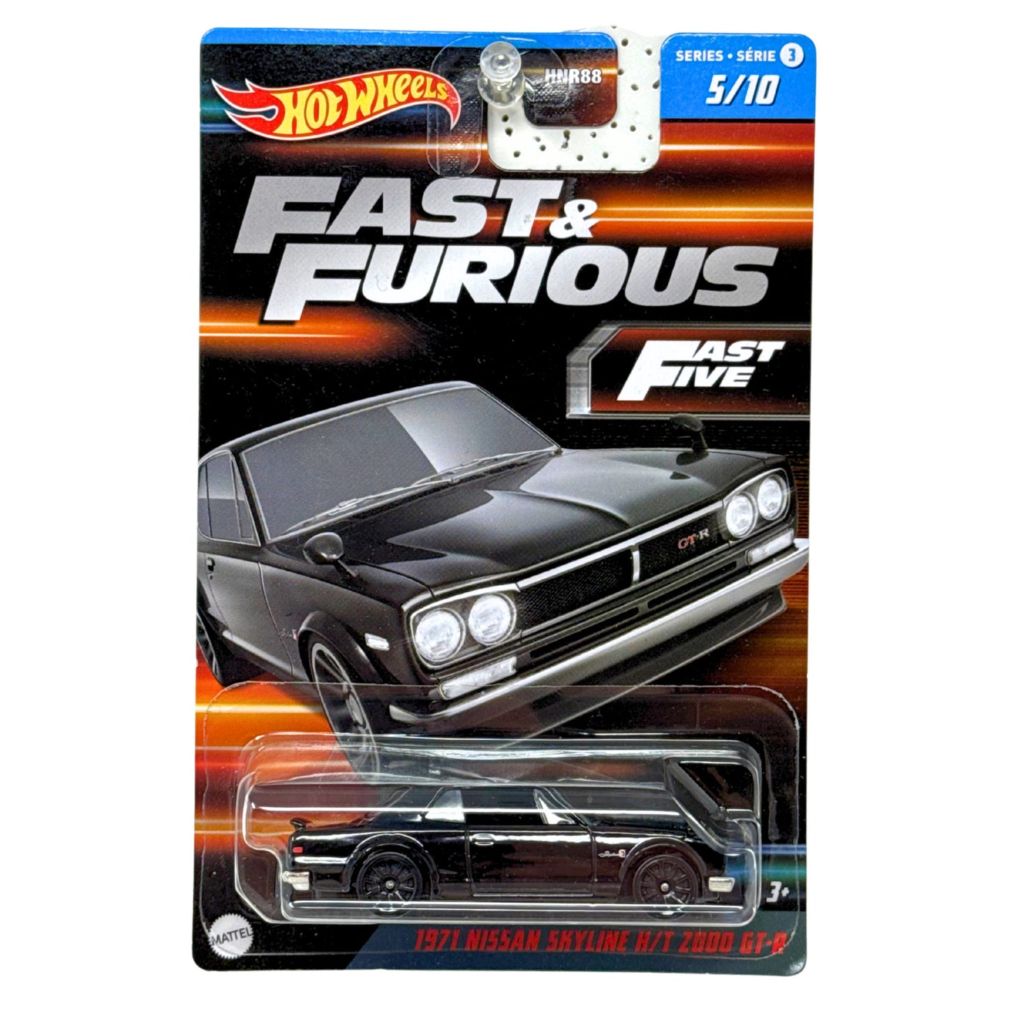 Hot Wheels Fast & Furious 1971 Nissan Skyline H/T 2000 GT-R JDM 1:64 Diecast