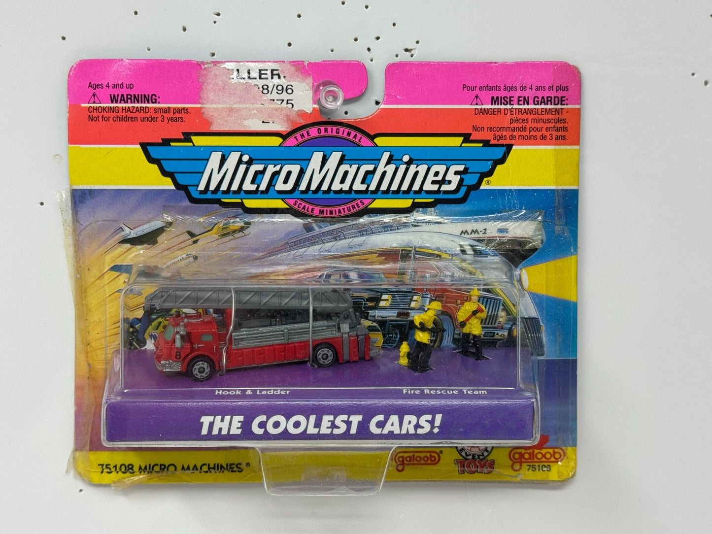Galoob Micro Machines 1996 Hook & Ladder Fire Rescue Team 75108
