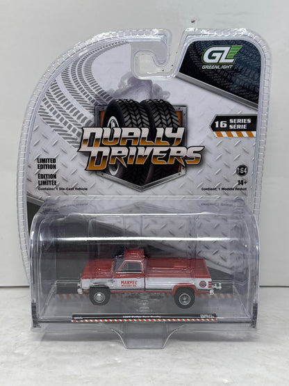 Greenlight Dually Drivers 1989 Dodge Ram Dually Marvel Mystery Oil 1:64 Diecast