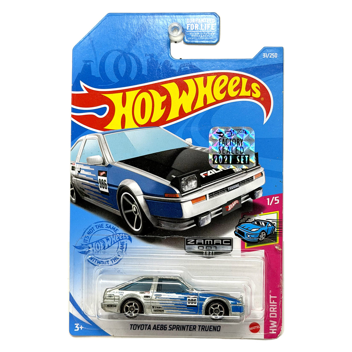 Hot Wheels ZAMAC Drift Toyota AE86 Sprinter Trueno 1:64 Diecast Factory Sealed