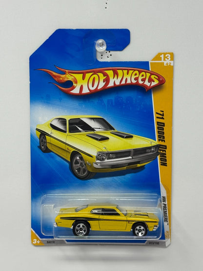 Hot Wheels Premiere 2009 1971 Dodge Demon 1:64 Diecast Yellow