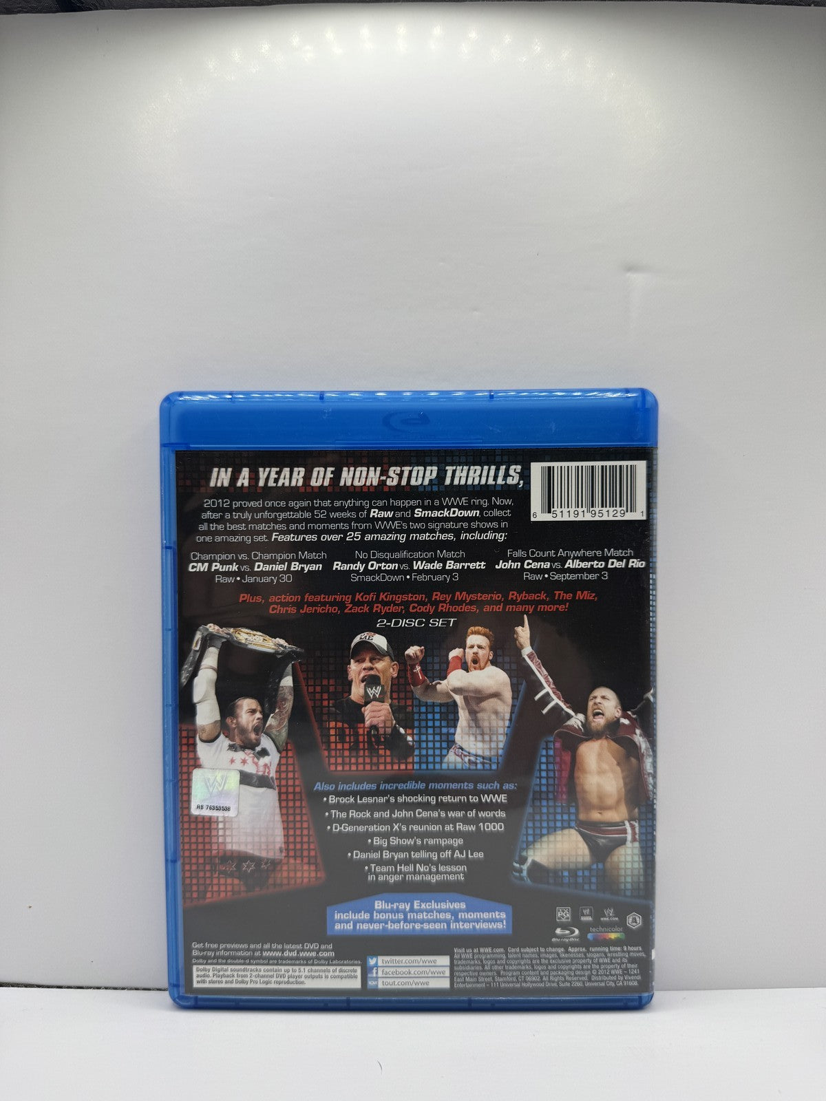Best of Raw & SmackDown 2012 Vol 1 (Blu-ray) WWE Wrestling