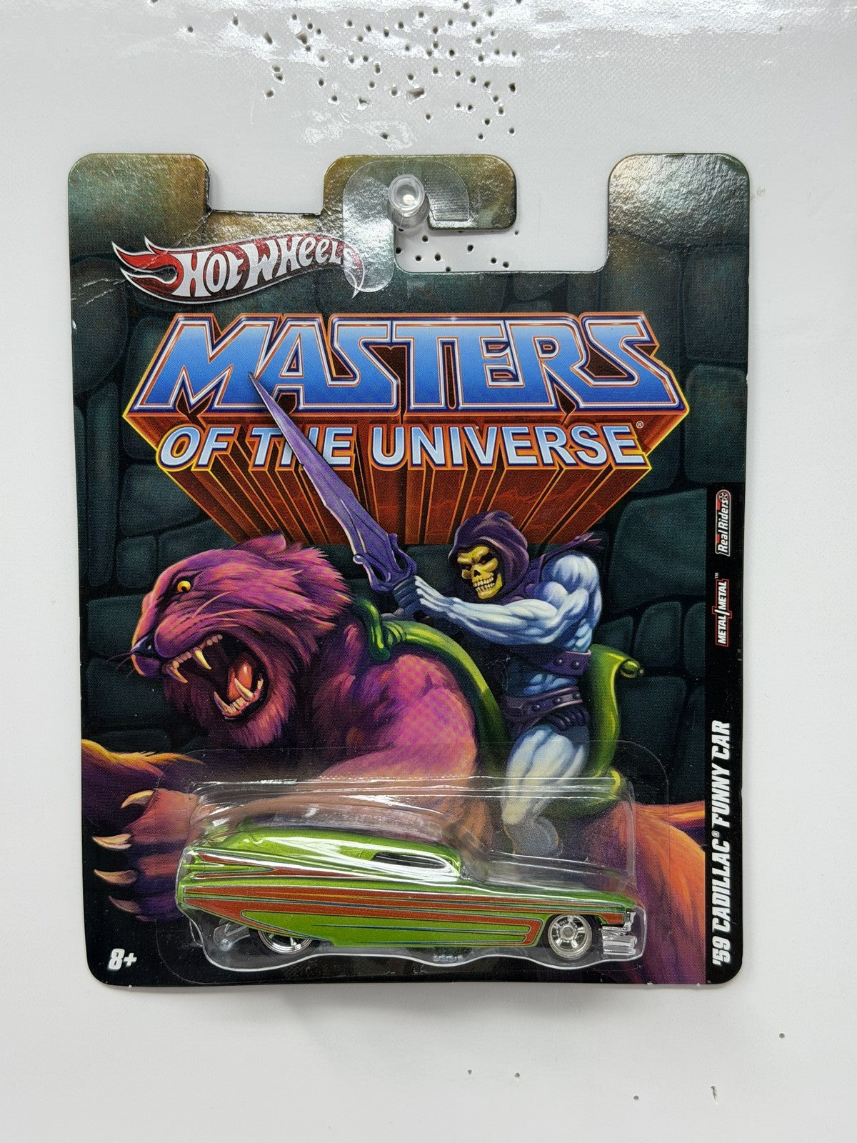 Hot Wheels Masters of the Universe Cadillac Funny Car 1:64 Diecast Real Riders