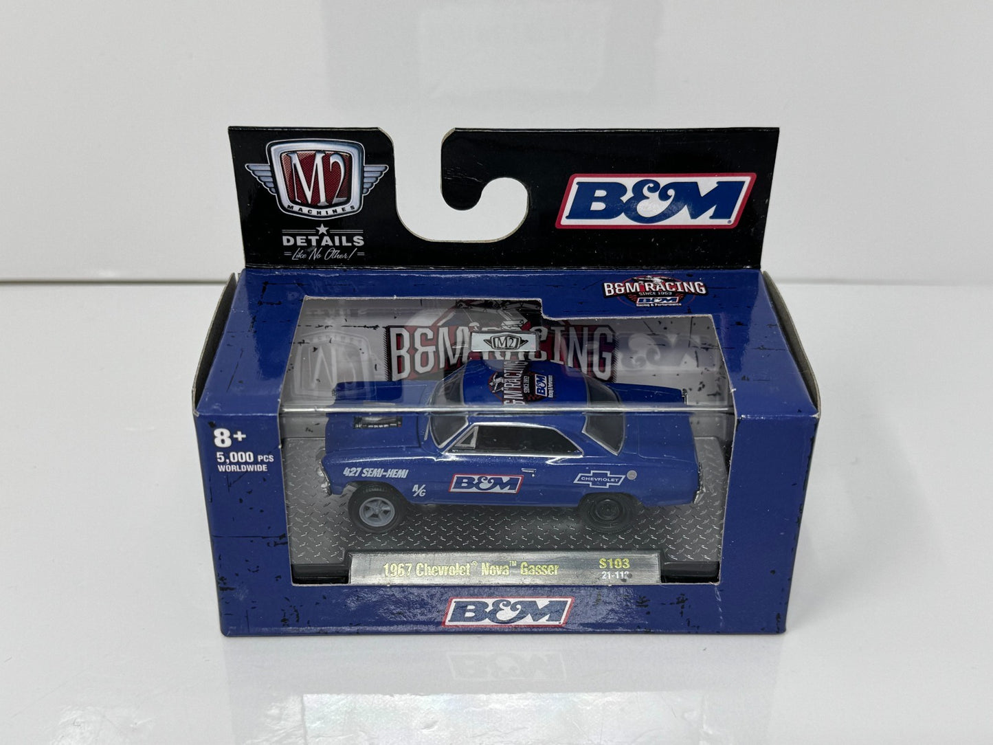 M2 Machines B&M 1967 Chevrolet Nova Gasser 1:64 Diecast