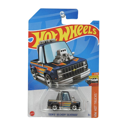 Hot Wheels HW Hot Trucks Toon’d 1983 Chevy Silverado Cartoon 1:64 Diecast