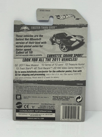 Hot Wheels Faster Than Ever Corvette Grand Sport 1:64 Diecast Factory Sealed