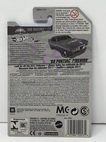 Hot Wheels HW Racing 1969 Pontiac Firebird 1:64 Diecast Blue