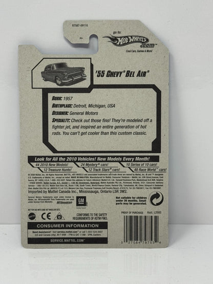 Hot Wheels Hot Auction ’10 1955 Chevy Bel Air 1:64 Diecast Factory Sealed BFG