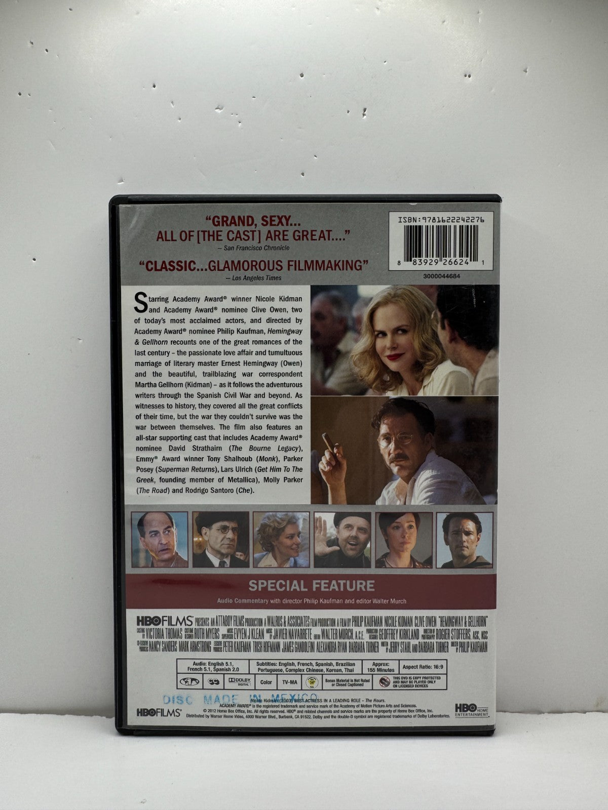 Hemingway & Gellhorn (DVD) Clive Owen Drama
