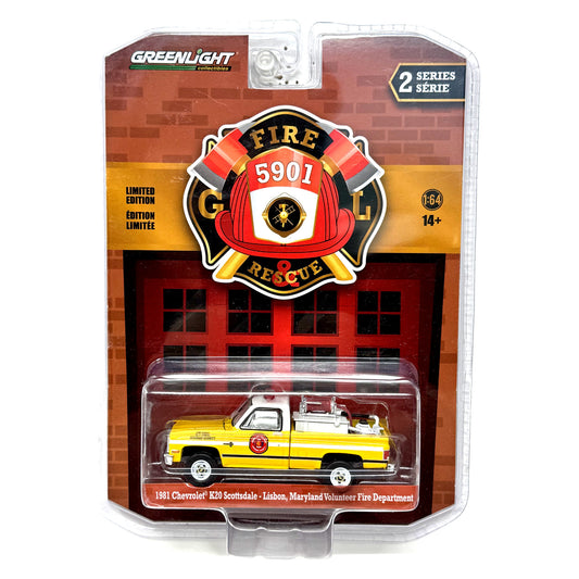 GreenLight Fire & Rescue 1981 Chevrolet K20 Scottsdale 1:64 Diecast