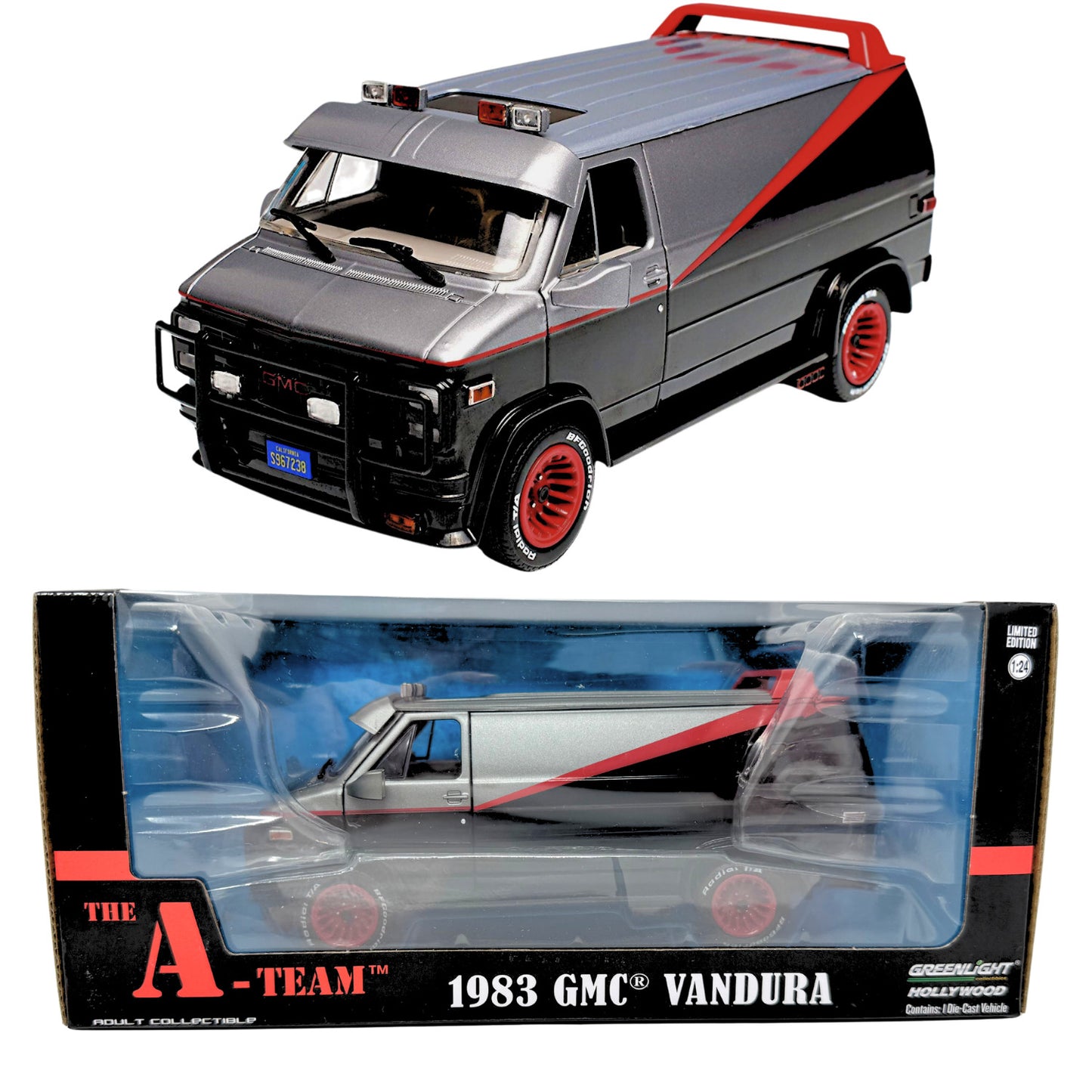 Greenlight Hollywood The A-Team 1983 GMC Vandura 1:24 Diecast