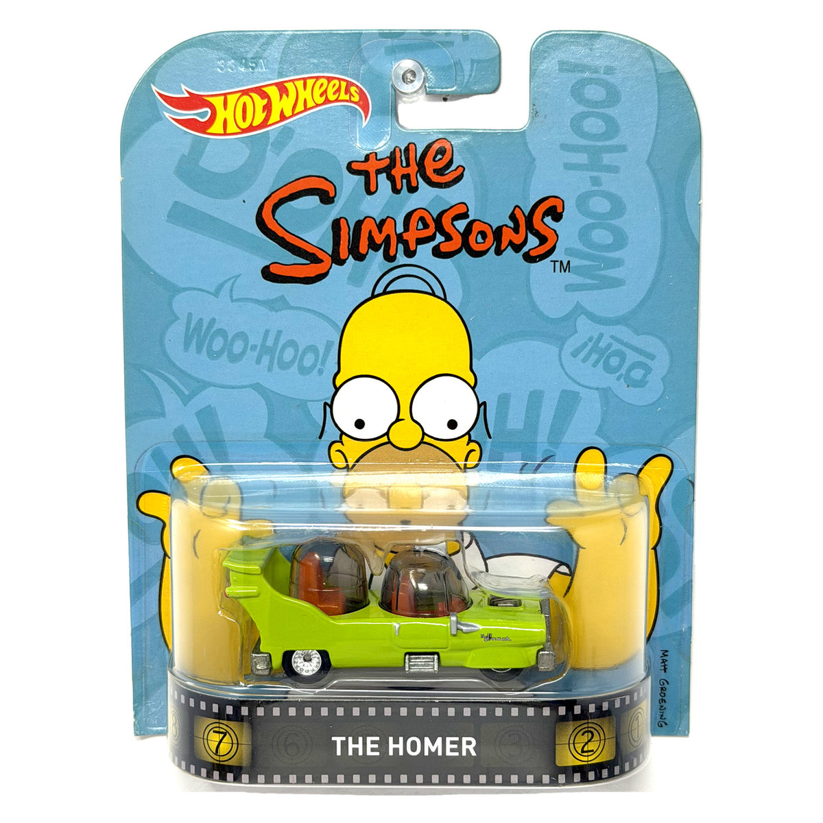 Hot Wheels Retro Entertainment The Simpsons The Homer 1:64 Diecast Green