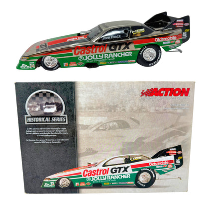 Action NHRA Historical John Force Castrol 1991 Oldsmobile Funny Car 1:24 Diecast