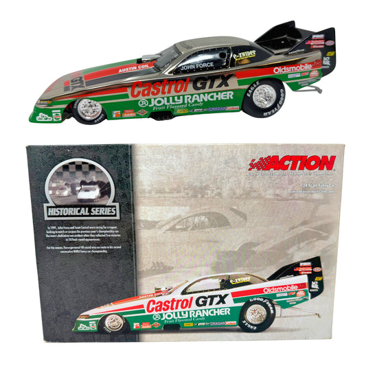 Action NHRA Historical John Force Castrol 1991 Oldsmobile Funny Car 1:24 Diecast