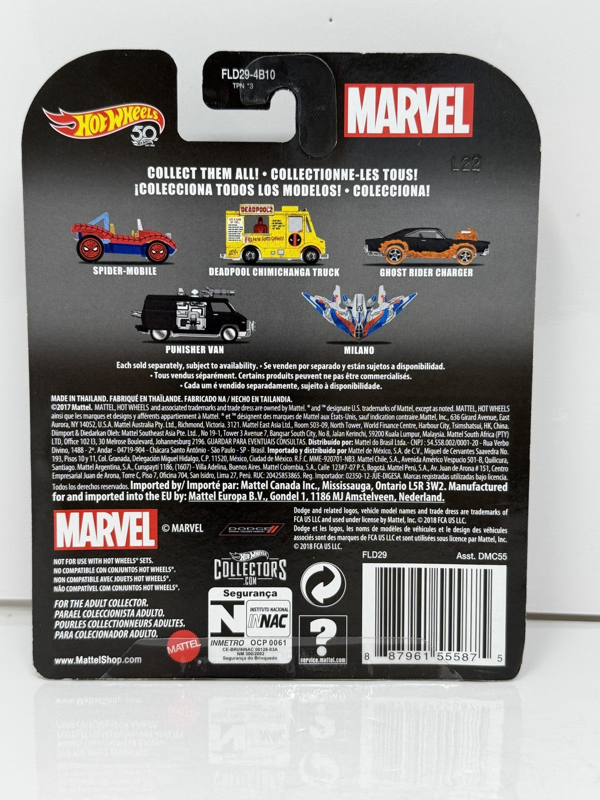 Hot Wheels Retro Entertainment Marvel Punisher Van 1:64 Diecast