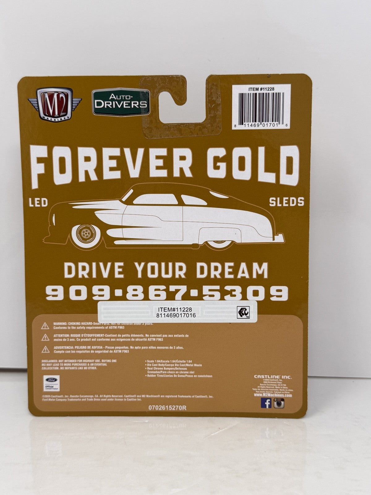 M2 Machines Forever Gold 1949 Mercury Custom CHASE 1:64 Diecast