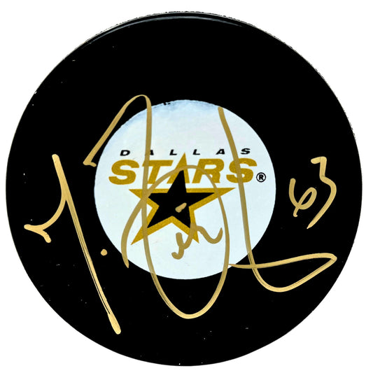 Mike Ribeiro Dallas Stars Signed NHL Autograph Puck Gold Auto