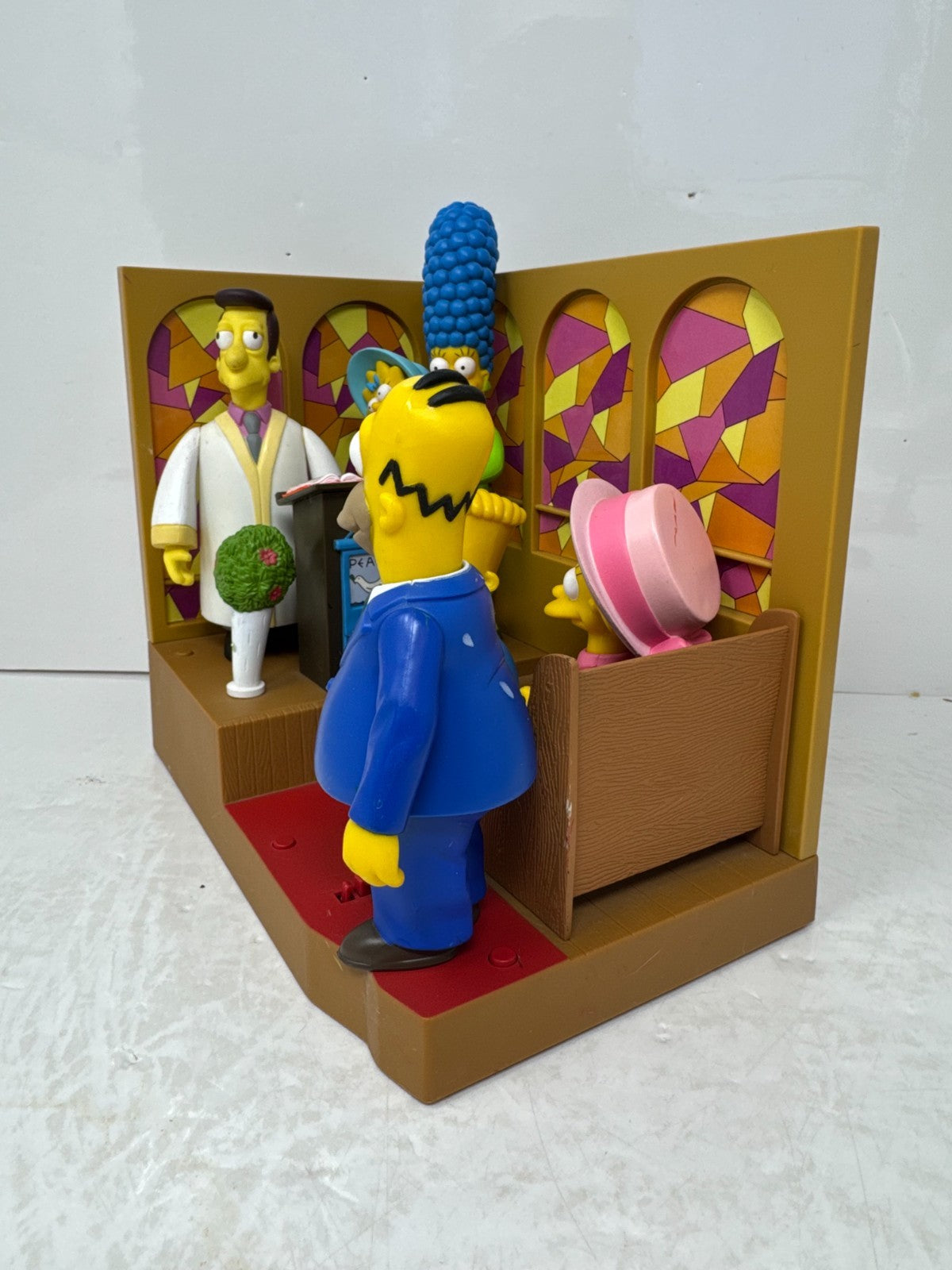 Simpsons World of Springfield First Church of Springfield Set Playmates Diorama